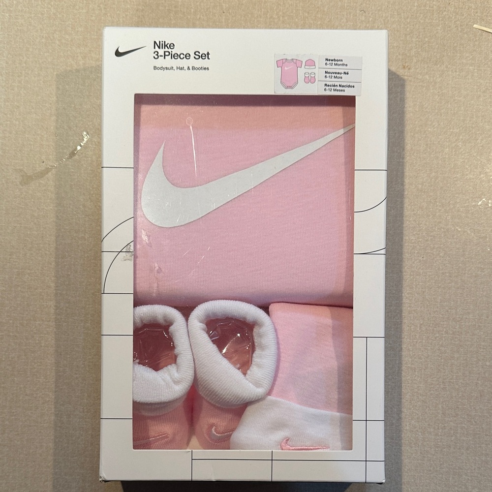 Nike Pink Baby Apparel Set